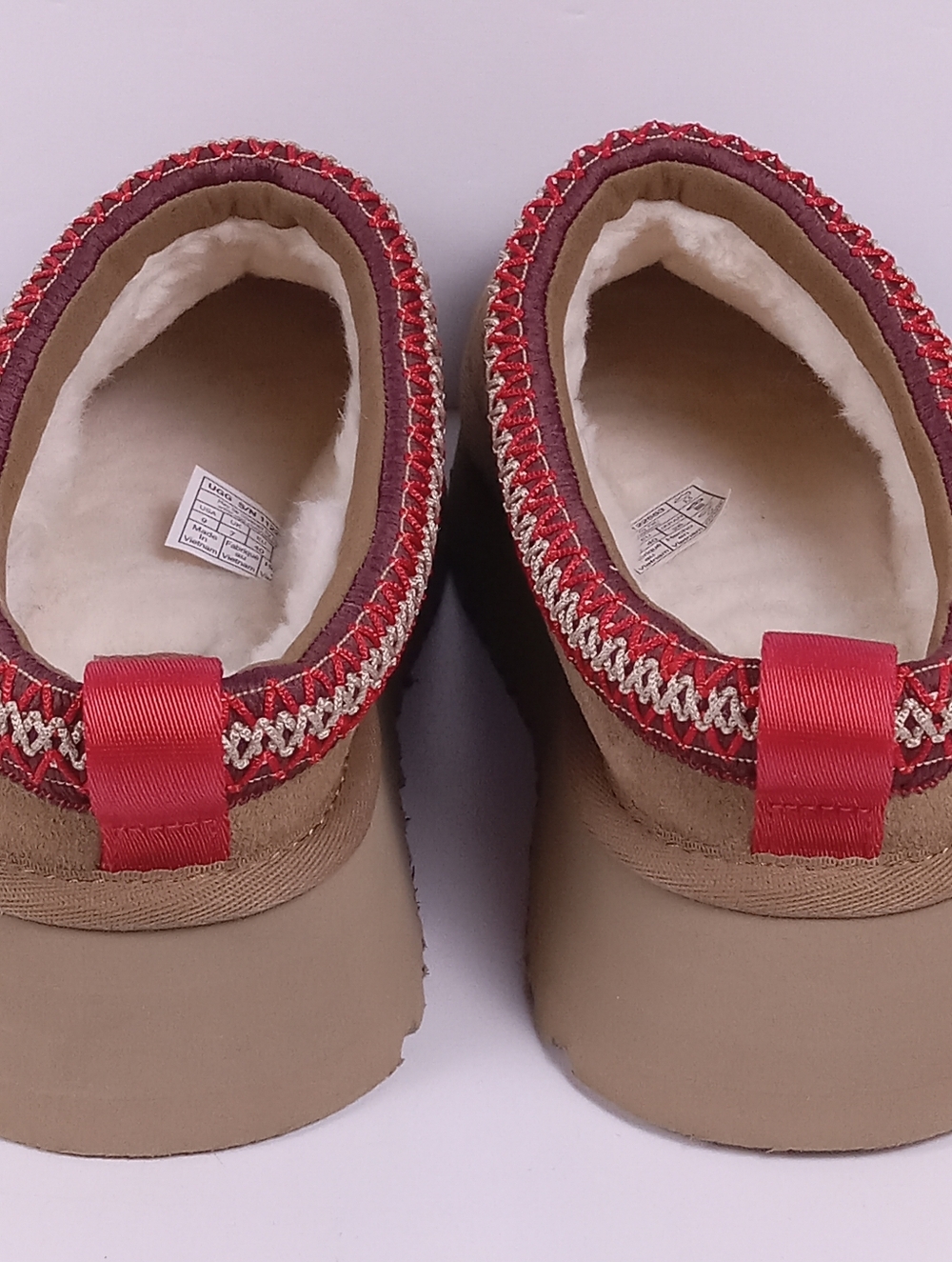 UGG Tazz II Platform Slipper Chestnut Suede Clog Size 9 Cozy Tasman Trendy Boho - Picture 8 of 11